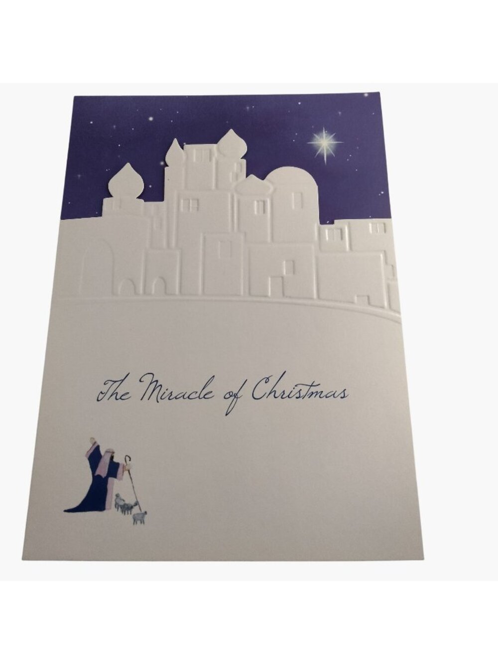 The Miracle Of Christmas Greeting Card Envelope Shepherd Joy Giving Religious